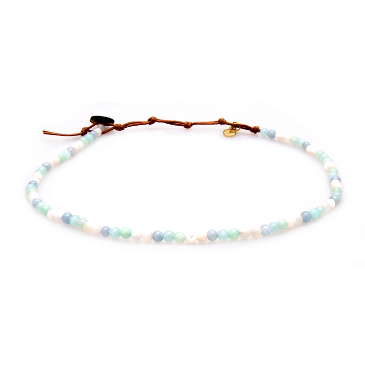 Choker/Double Wrap 4mm Healing Necklace
