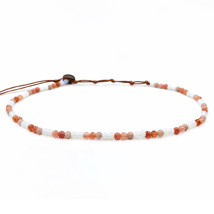 Choker/Double Wrap 4mm Healing Necklace