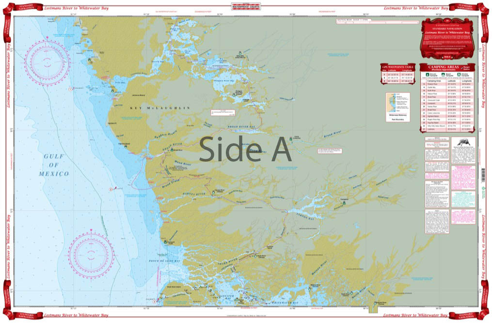 Waterproof Charts - Standard Navigation Chart - Lostmans River to Whitewater Bay #39