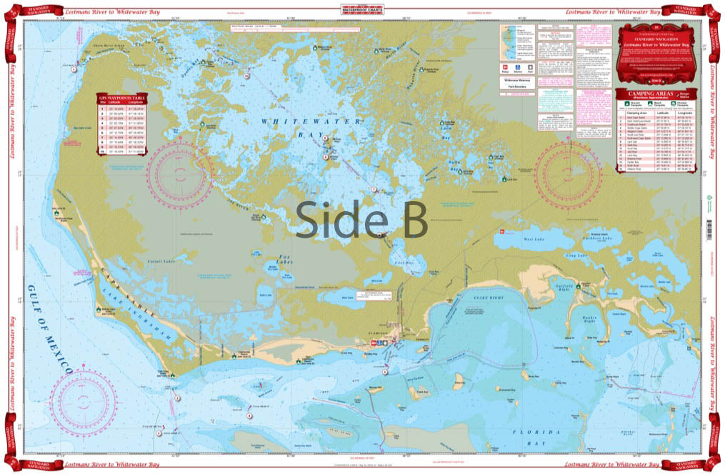 Waterproof Charts - Standard Navigation Chart - Lostmans River to Whitewater Bay #39