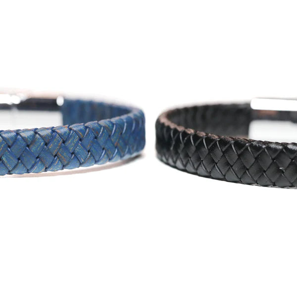 Braided Leather Cuff Bracelets