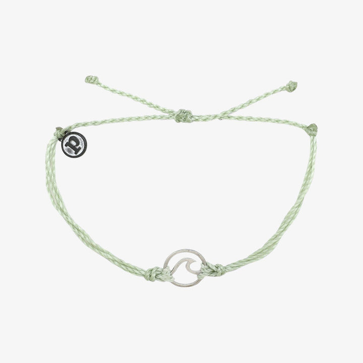 Silver Wave Charm Bracelet