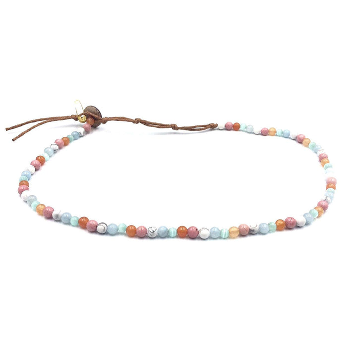 Choker/Double Wrap 4mm Healing Necklace