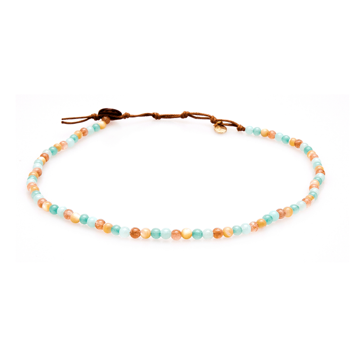 Choker/Double Wrap 4mm Healing Necklace