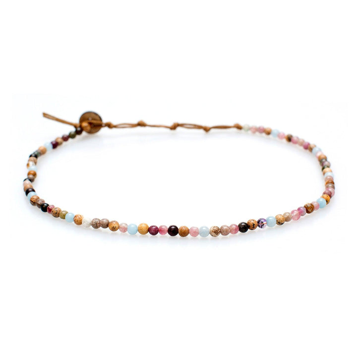 Choker/Double Wrap 4mm Healing Necklace
