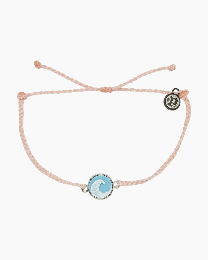 Wave Cameo Charm Bracelet