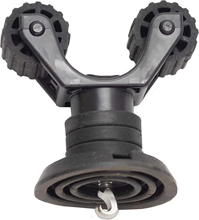 Paddle Holder, Leash Plug Adapter Mount with Rubber Base