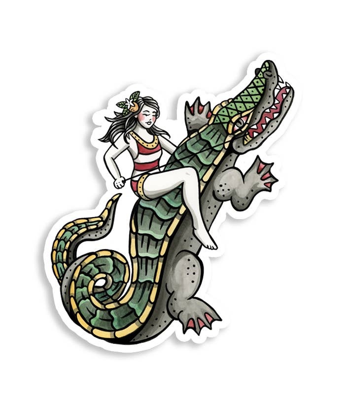 Freehand Goods - Gator Rider Sticker