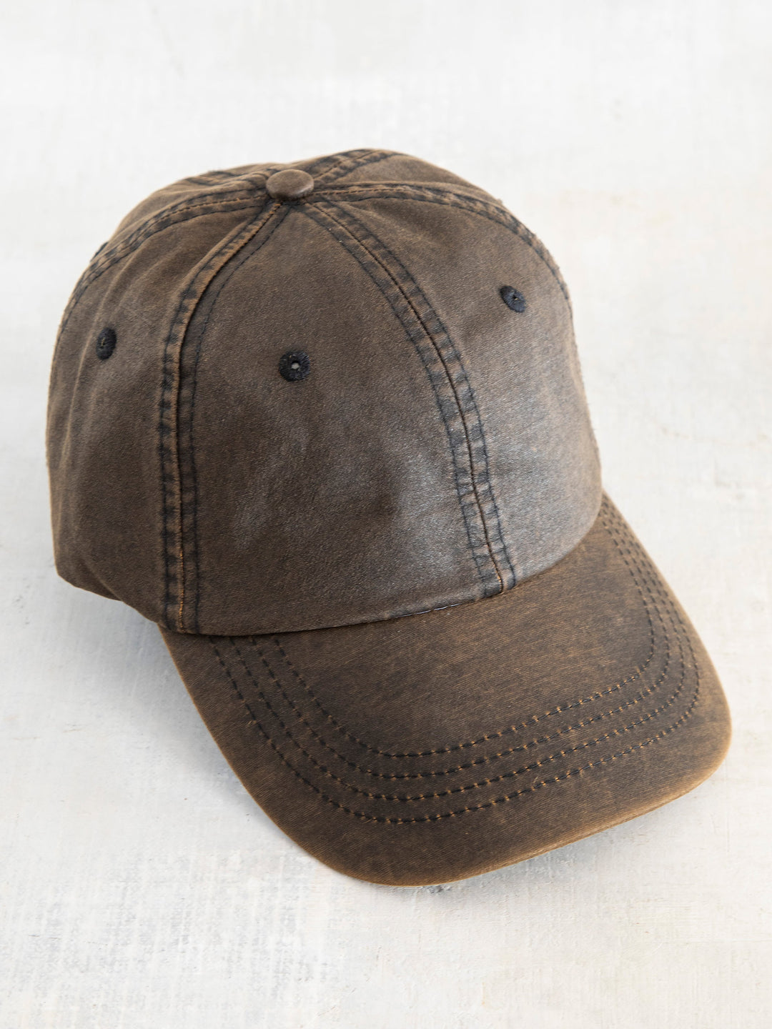 Weathered Hat: Brown