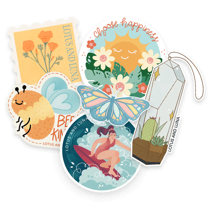 Lotus and Luna Stickers, assorted