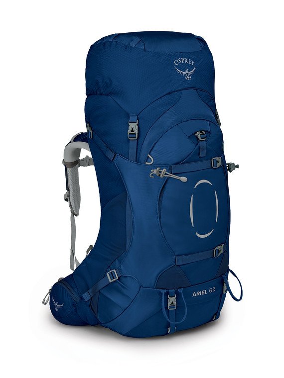 ariel 65 osprey backpack Women's Osprey Ariel 65 (Ceramic Blue) Backpack