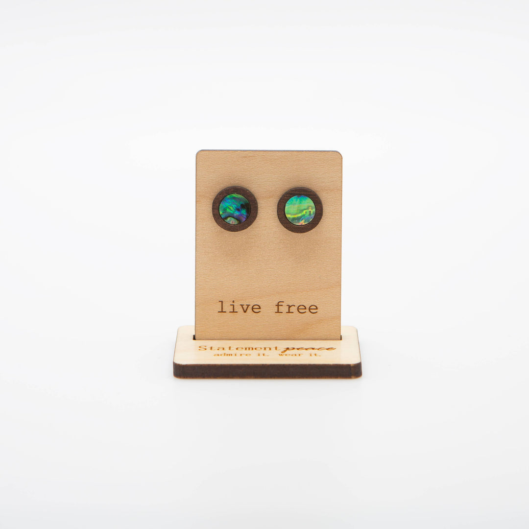 Abalone Stud Earrings
