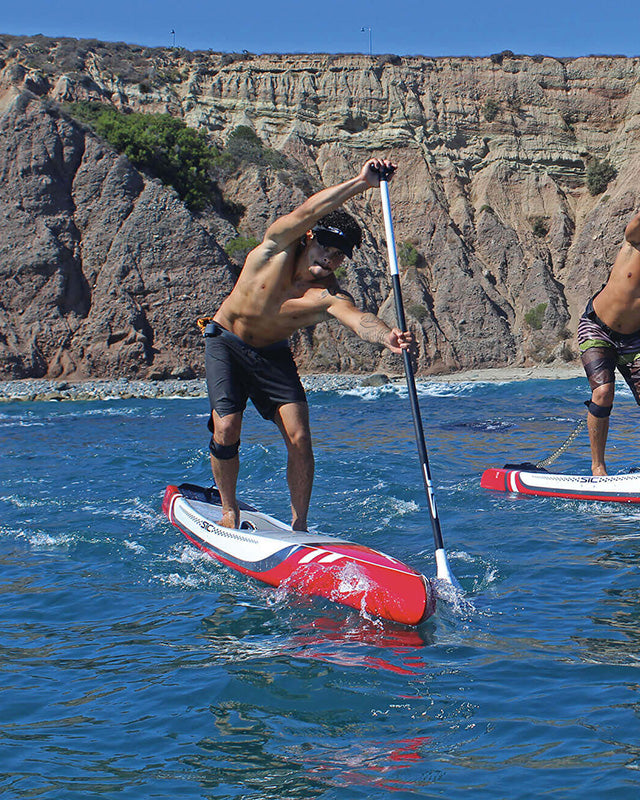 Racing Paddleboards at Naples Outfitters