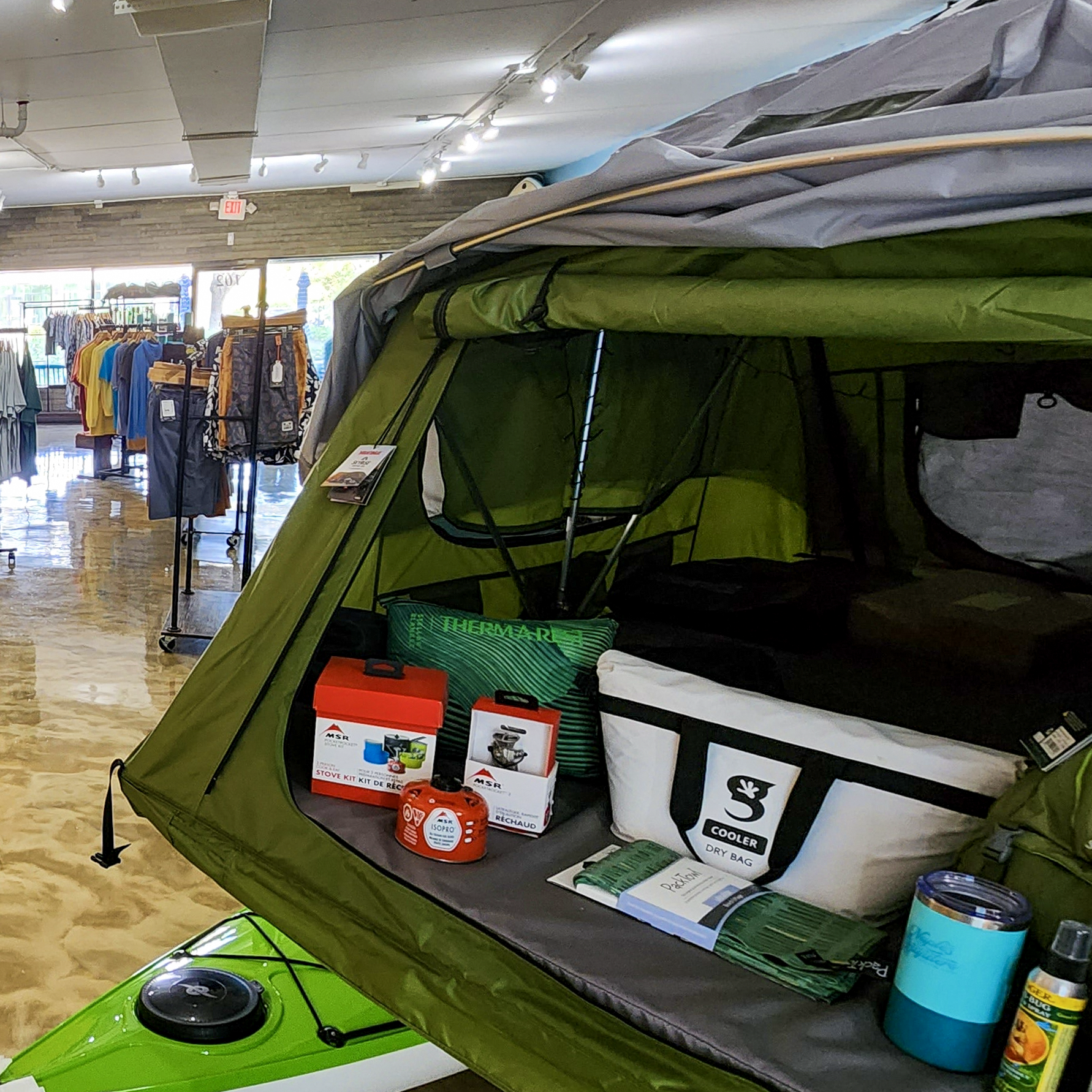 New outdoor gear arrivals at Naples Outfitters in Naples, Florida