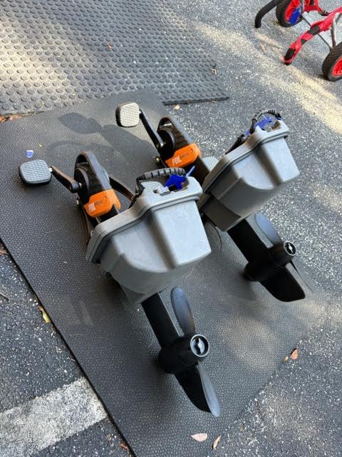 Like New, Old Town Ocean Kayak, Malibu PedalT, Horizon Blue(Bundle)