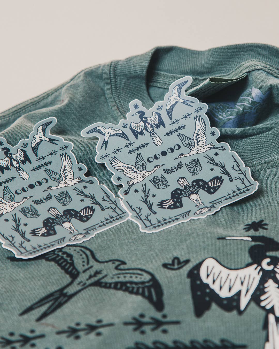 Folk + Feathers Sticker