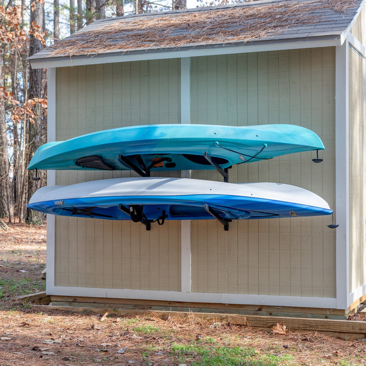 Shenandoah Kayak Storage | Outdoor Adjustable Rack | 2 Levels