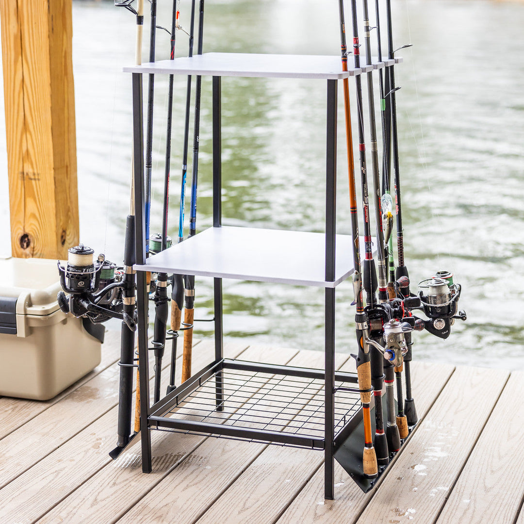 10' fishing pole Kids Poles Age 4-10 Rod and Reel Combo Each comes in 4 ft Tarpin Fishing Pole Stand |