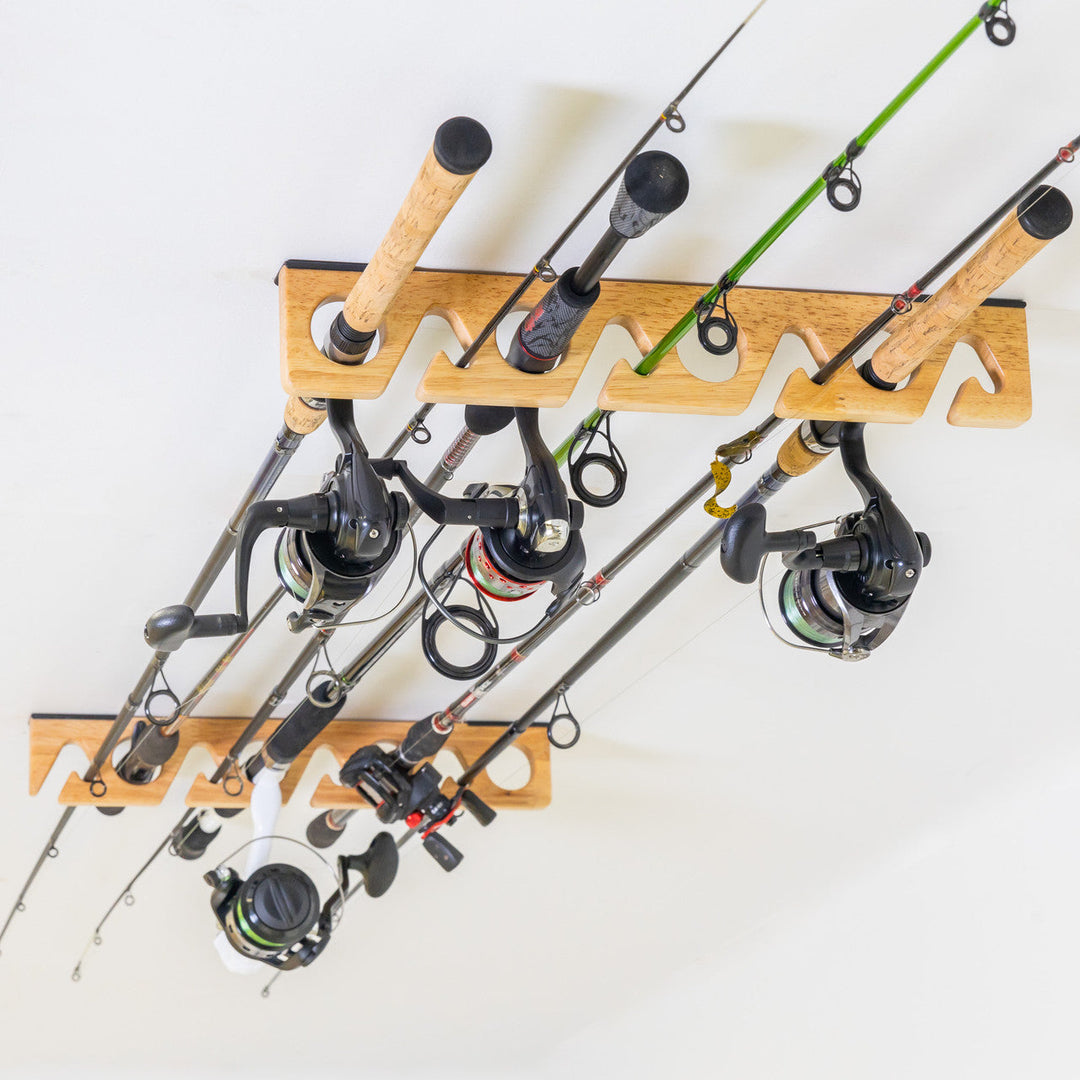 best fishing pole storage Marlin Rod Stand Keep your space organized and your gear easily accessible Ghosthorn Fishing Rod Rack, Holds