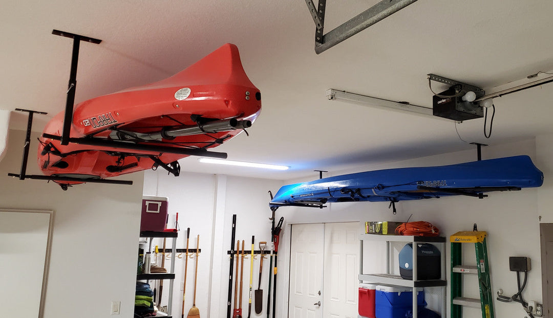 Hi-Port 2 | Kayak Adjustable Ceiling Storage Rack | Double | Holds 150 lbs