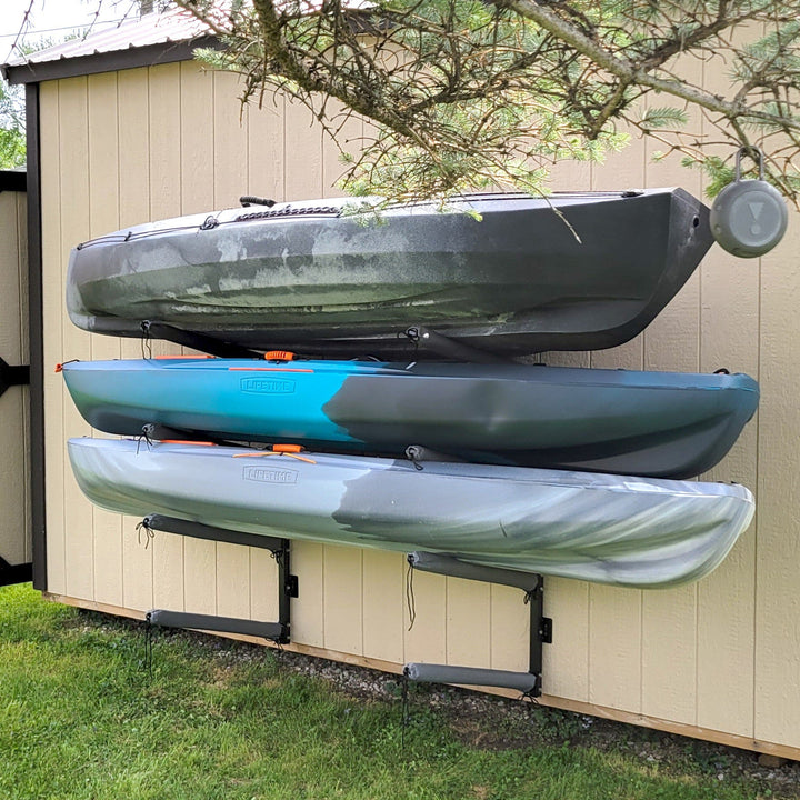 Shenandoah Kayak Storage | Outdoor Adjustable Rack | 4 Levels