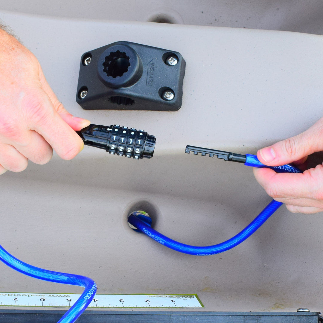 DocksLocks® Anti-Theft Weatherproof Straight Security Cable with Re-settable Combination Lock (5&