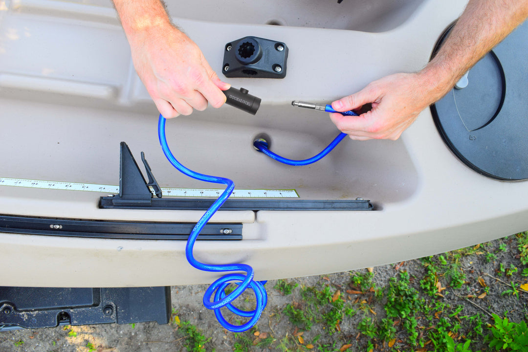 DocksLocks® Anti-Theft Weatherproof Coiled Security Cable with Key Lock (5&
