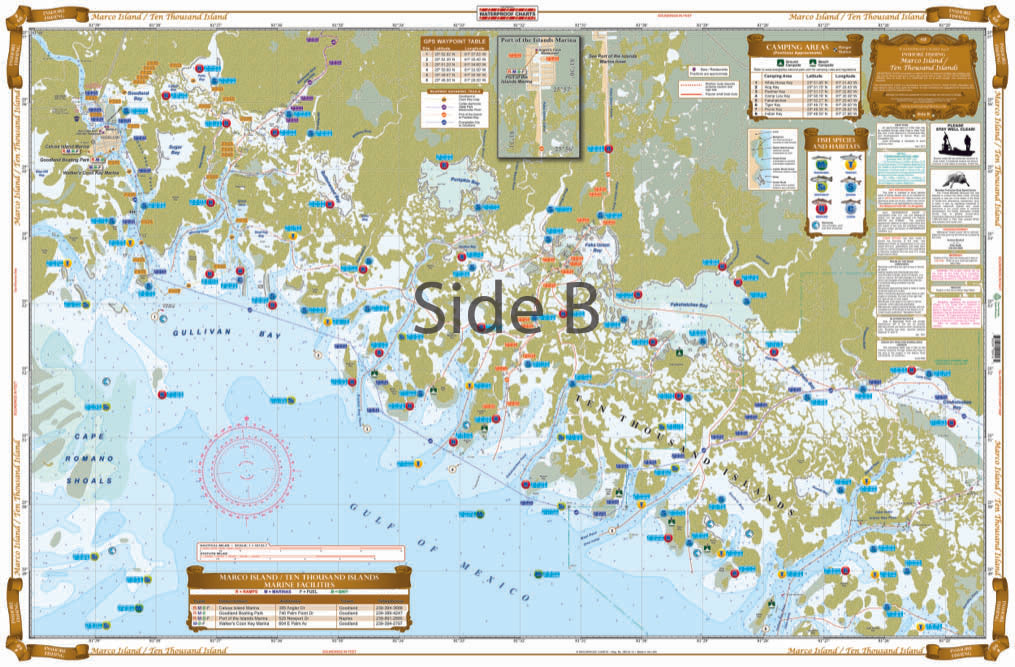 Waterproof Charts - Inshore Fishing Chart - Marco Island & Ten Thousand Islands # 41