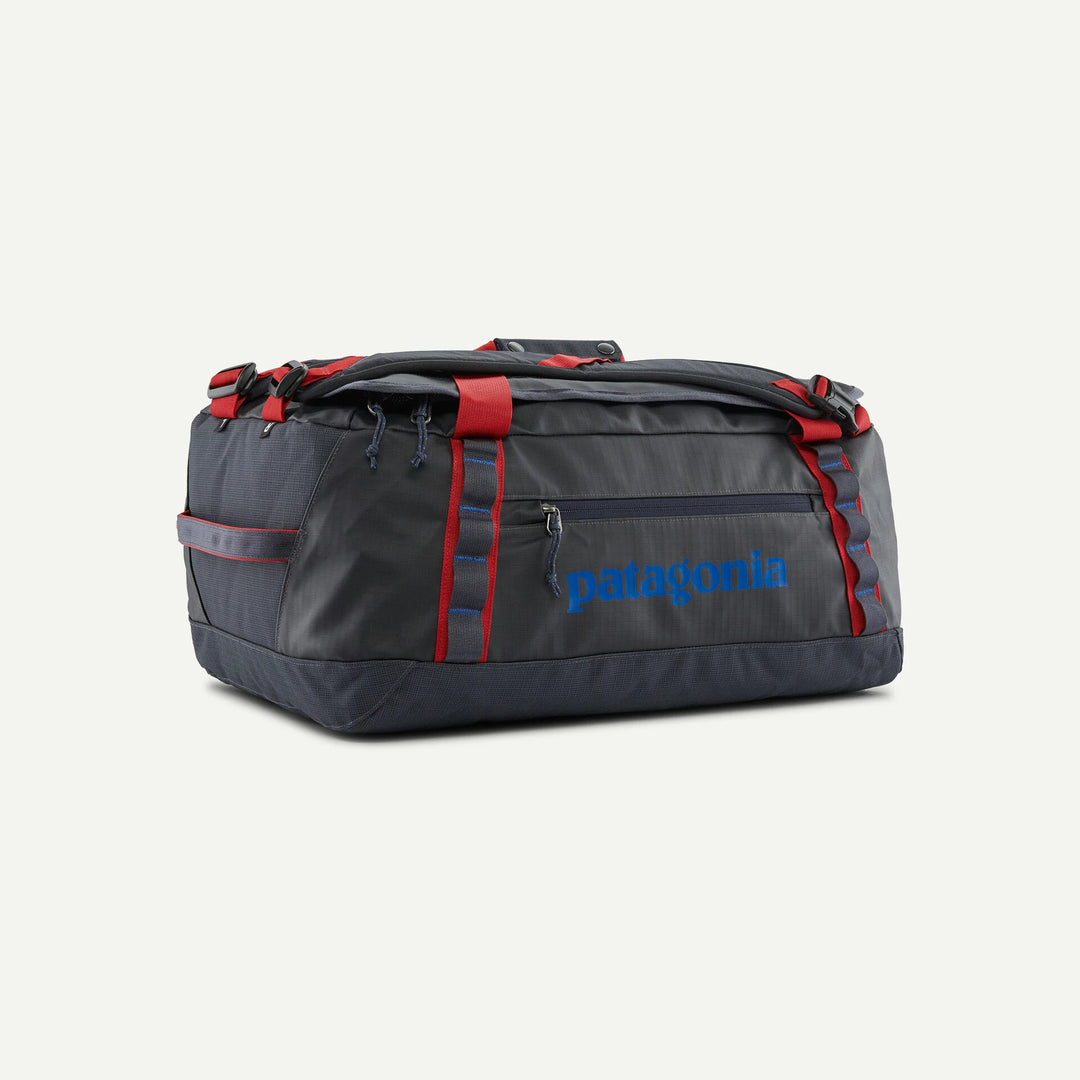 Patagonia 40L Black Hole Duffel Smolder Blue/Amanita Red