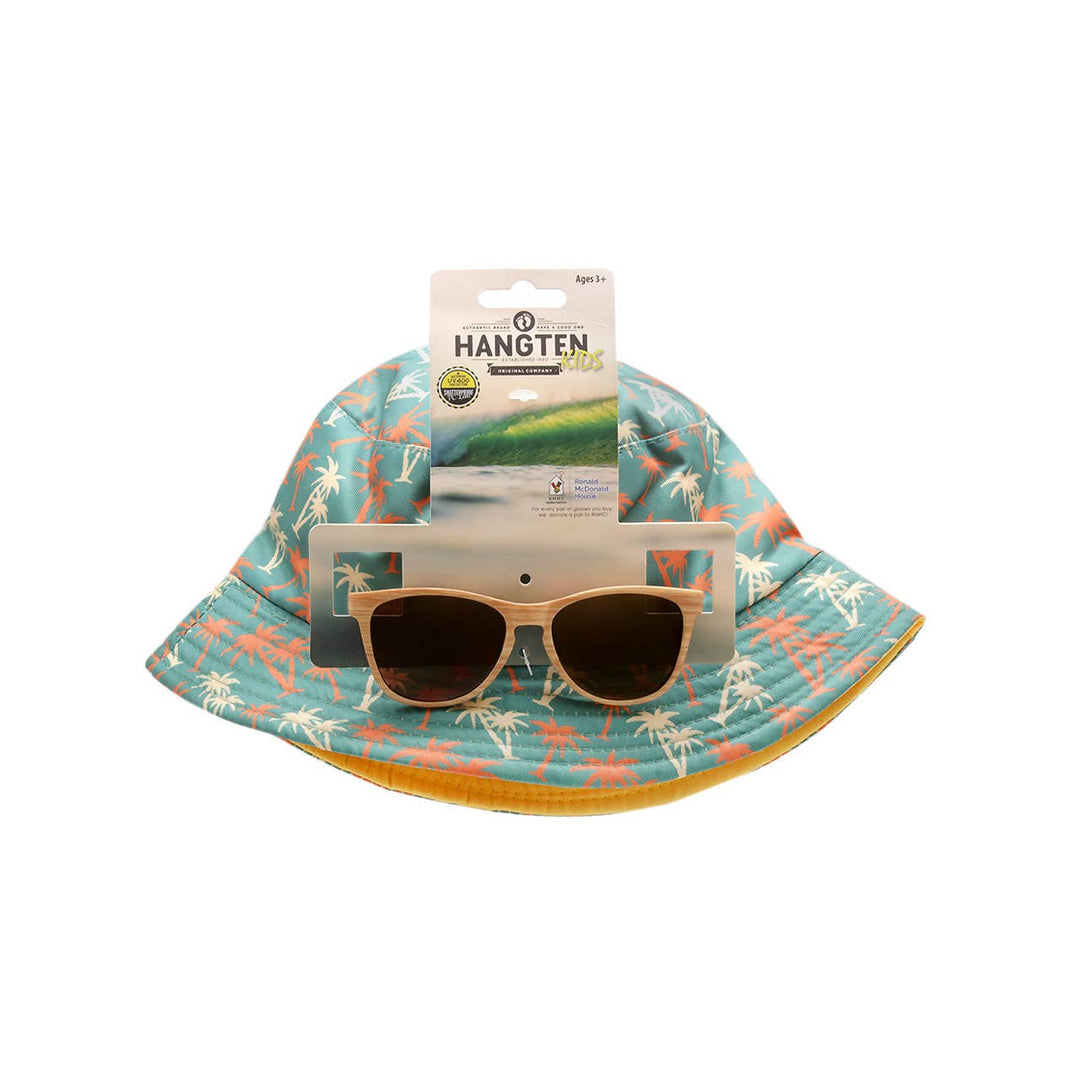 Kids Sunglasses with Hat Combo Set