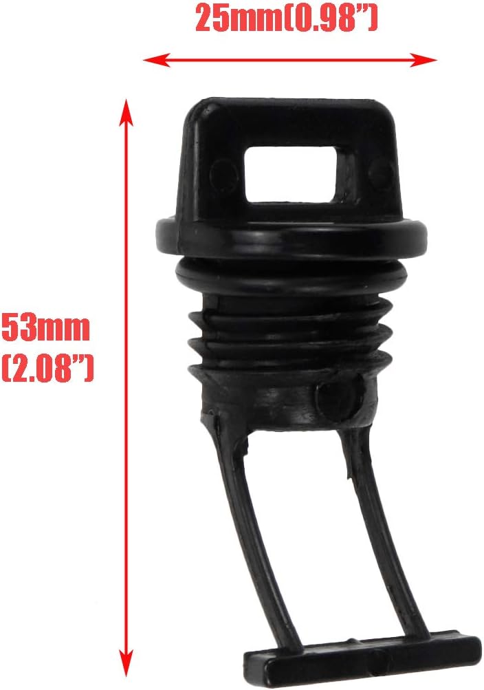 Black Plastic Drain Plug