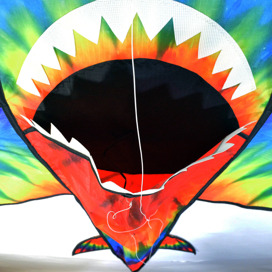 5' 3D Tie Dye Shark Kite
