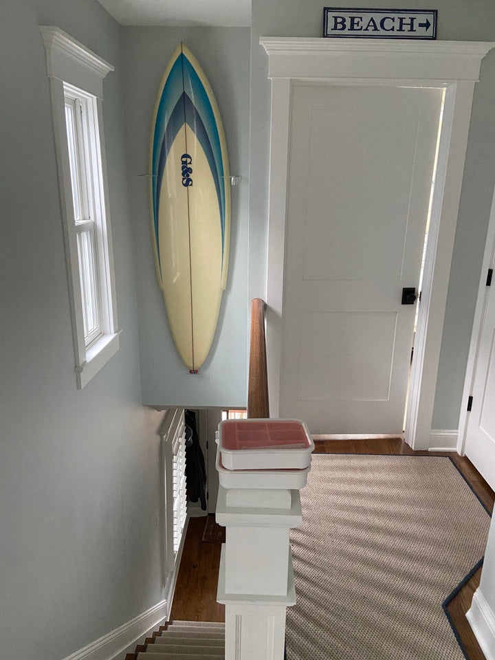 Maui Surfboard Display | Vertical Clear Rack | Holds 50 lbs