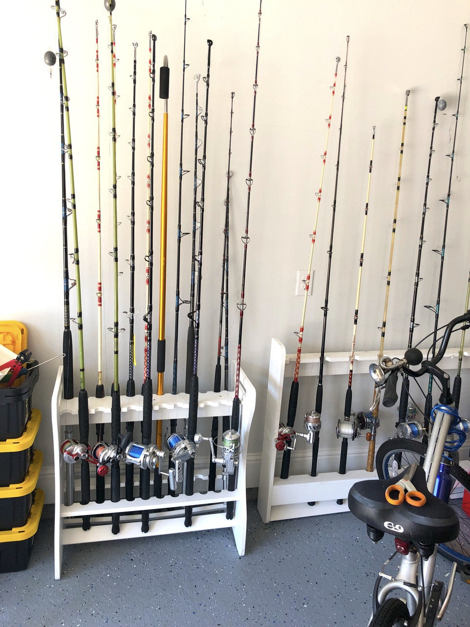 fishing rod holders for garage diy Marlin Fishing Rod Storage Stand