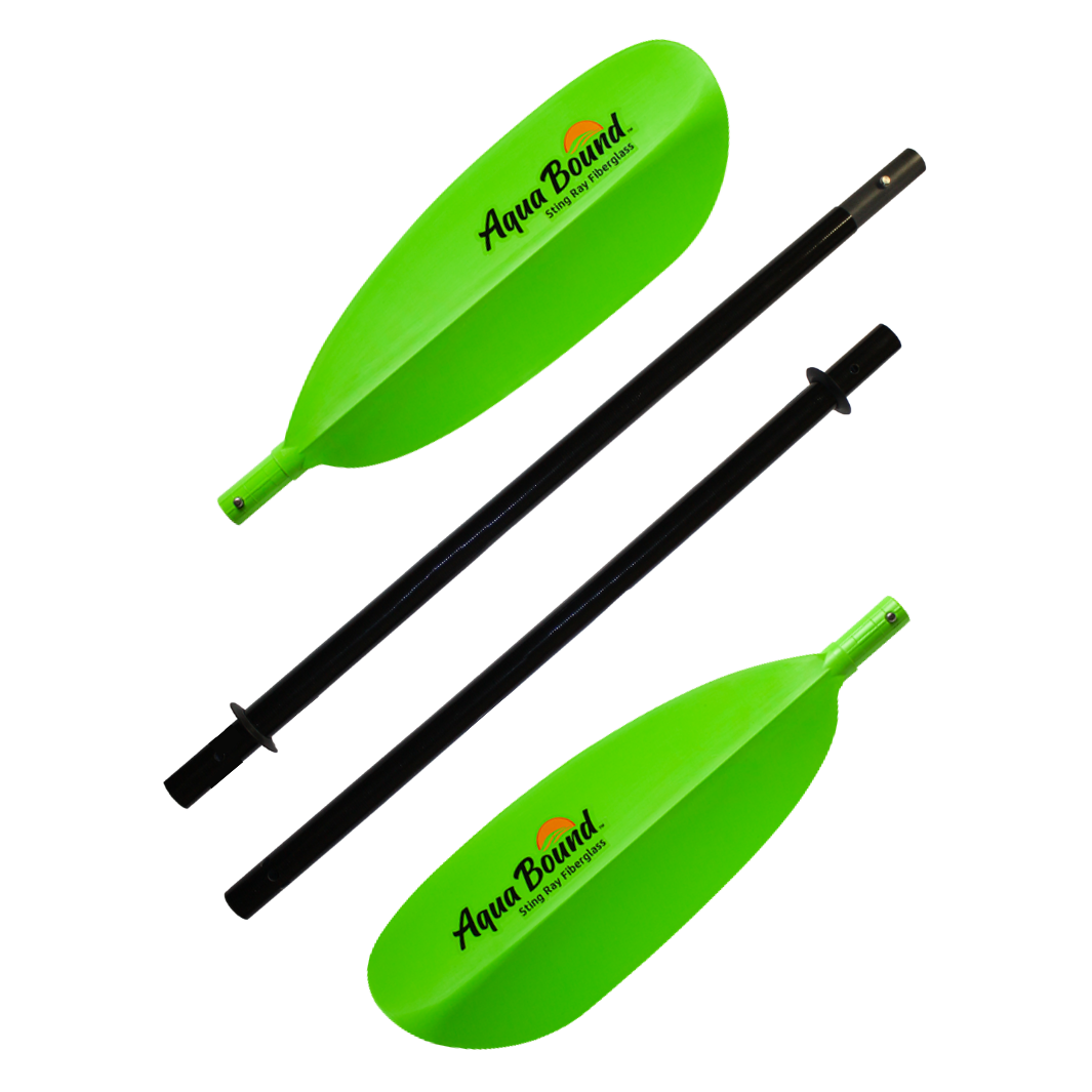 Sting Ray Fiberglass 4-Piece Snap-Button Kayak Paddle