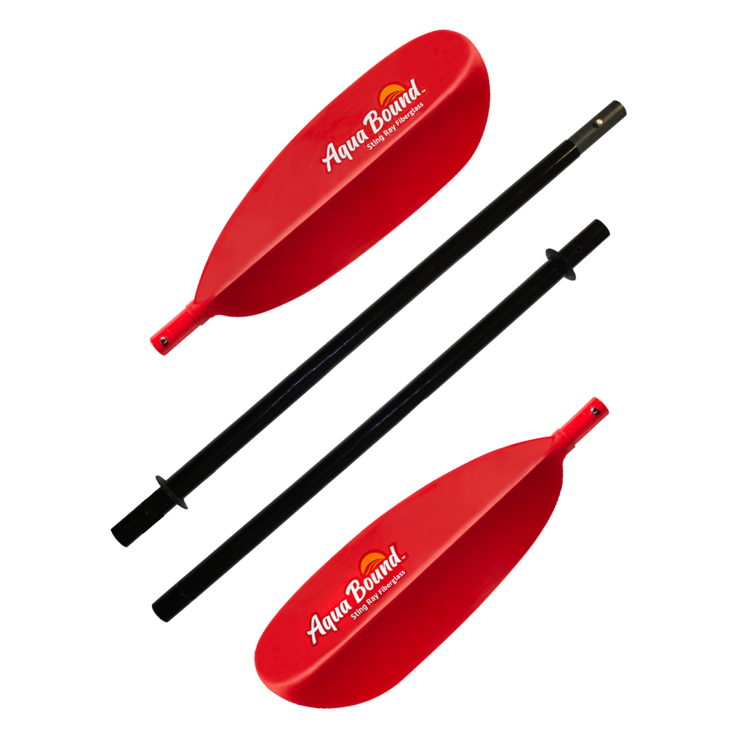 Sting Ray Fiberglass 4-Piece Snap-Button Kayak Paddle