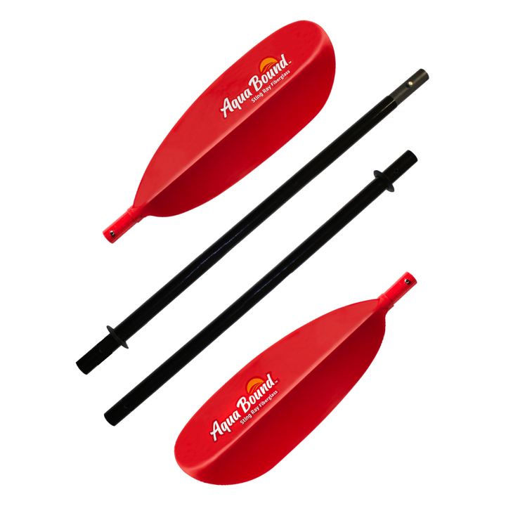 Sting Ray Fiberglass 4-Piece Snap-Button Kayak Paddle