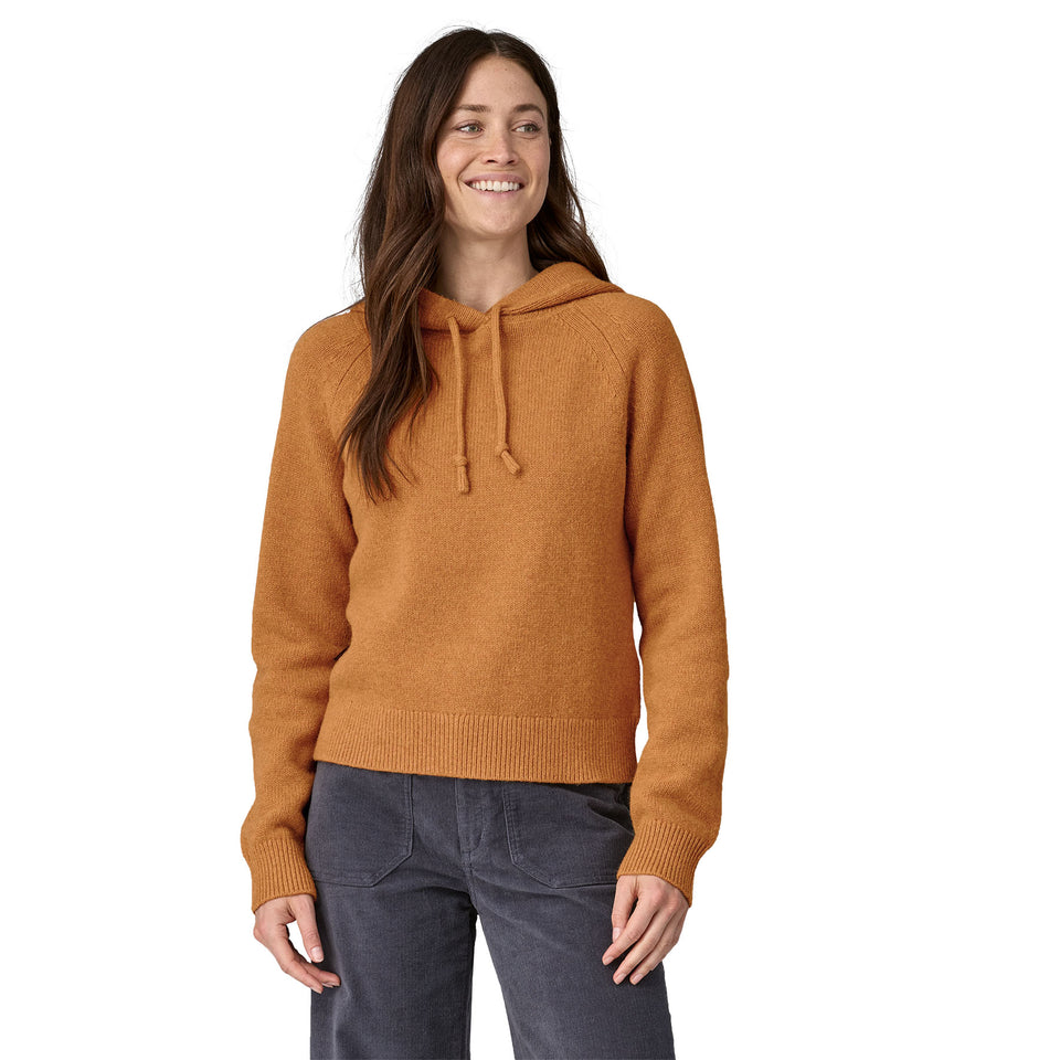 Women's Recycled Wool-Blend Hooded Pullover Sweater