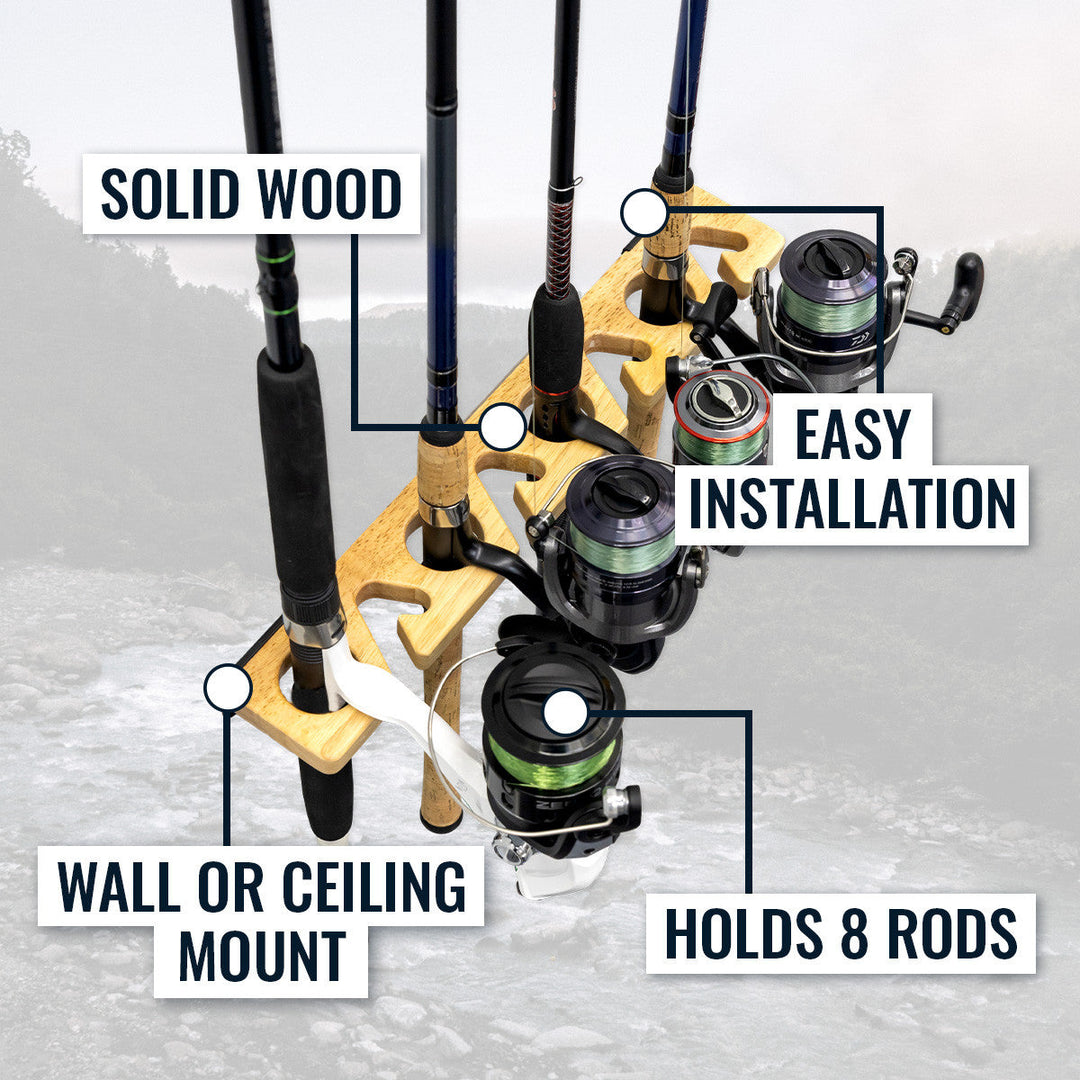 Stillwater Fishing Pole Storage Rack