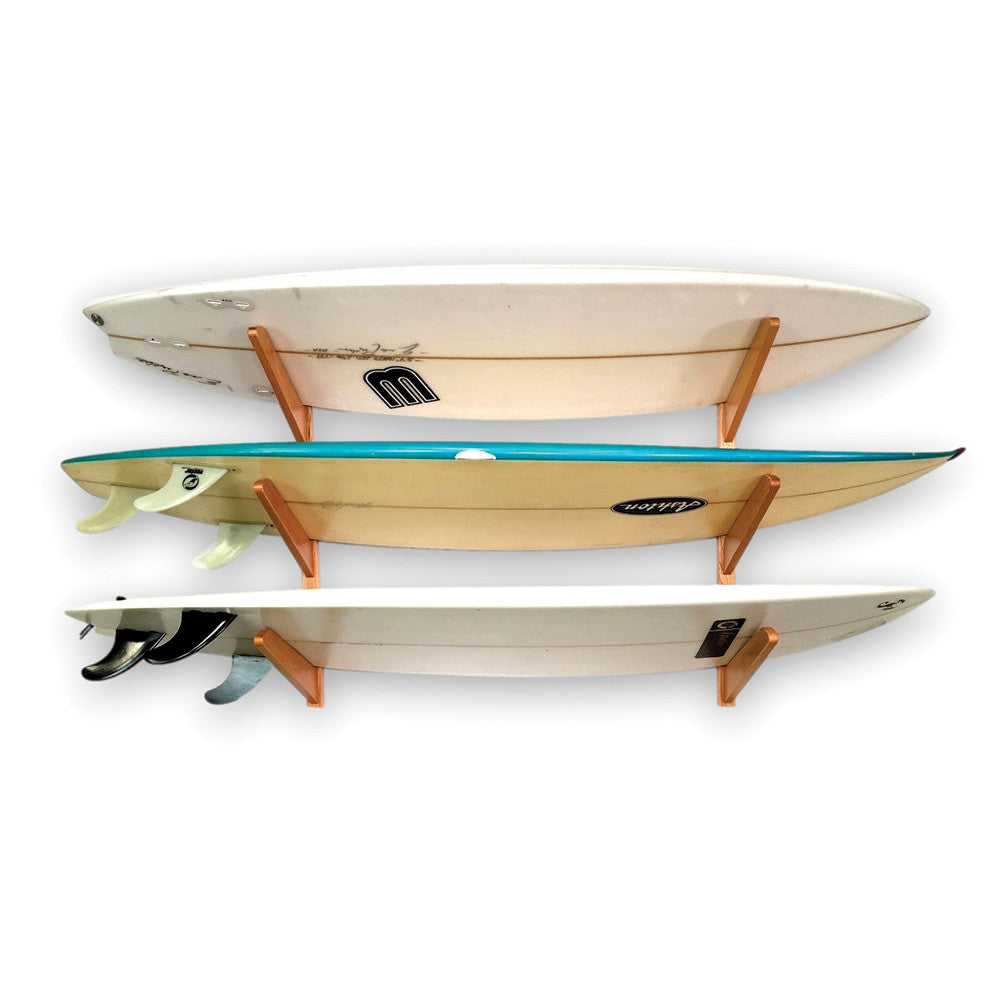 TidyTimber Surfboard Storage Wood Rack | Holds 3 Surfboards