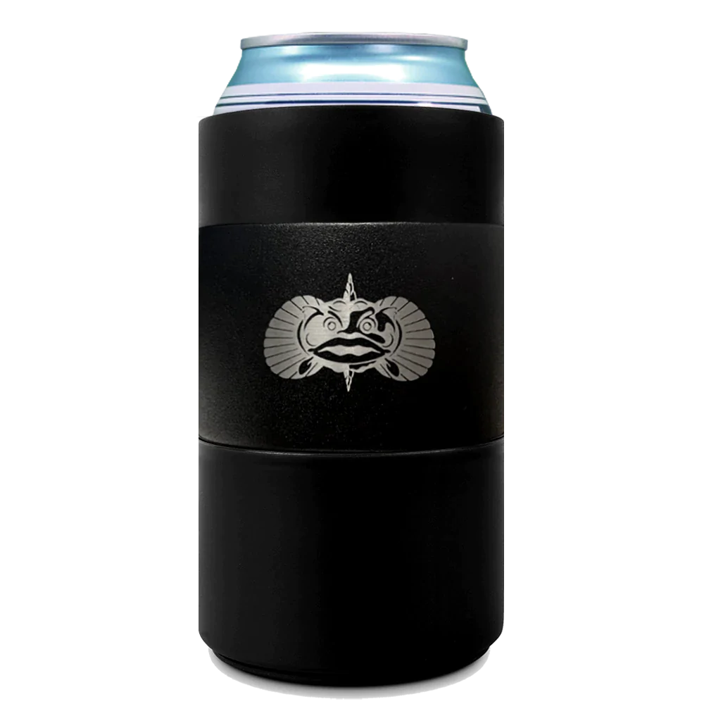 Toadfish 12 oz. Non-Tipping Can Cooler, Graphite