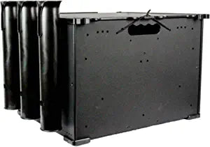 BlackPak, Black, Includes lid and 3 rod holders