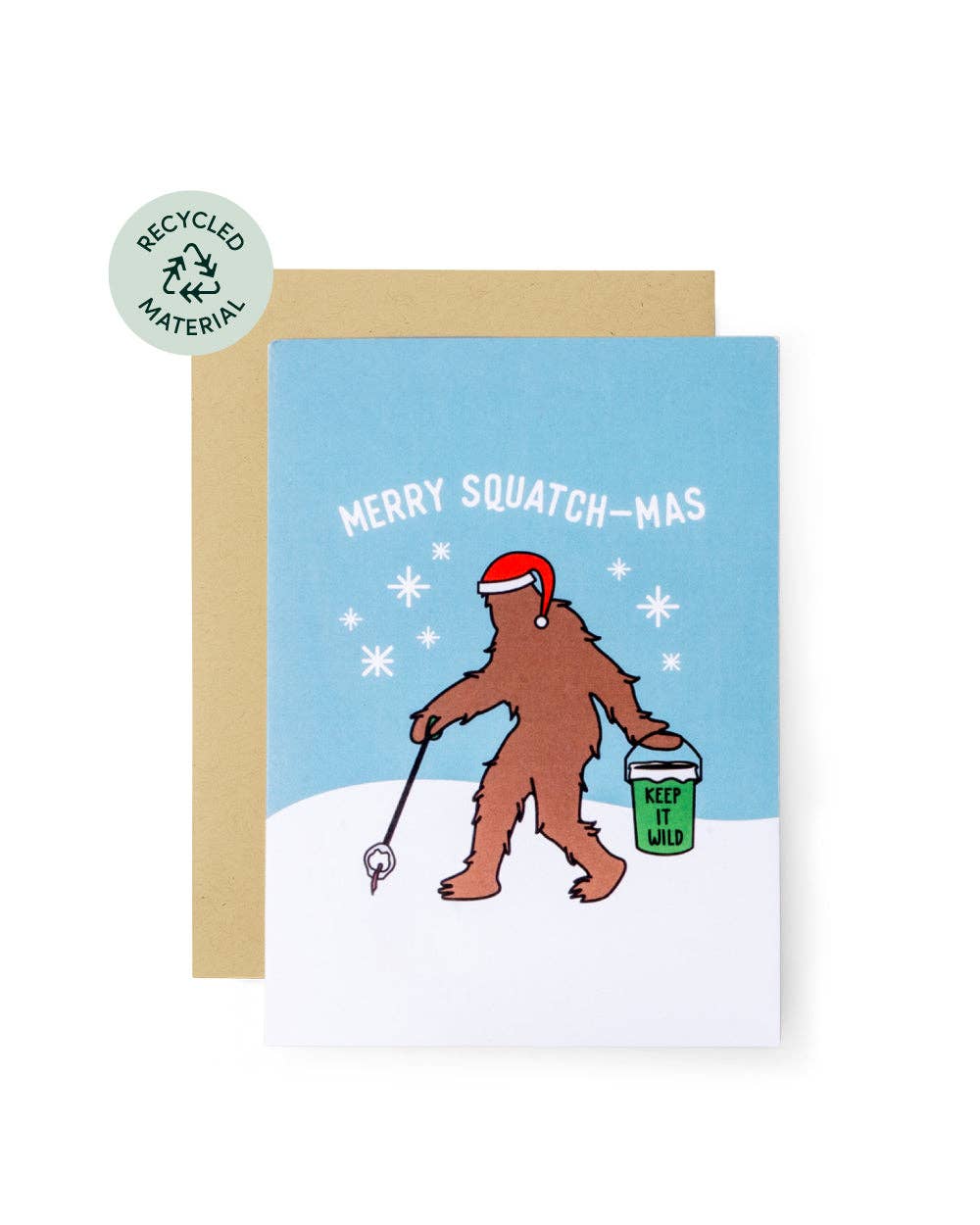 Keep Nature Wild - Merry Squatch-mas | Greeting Card