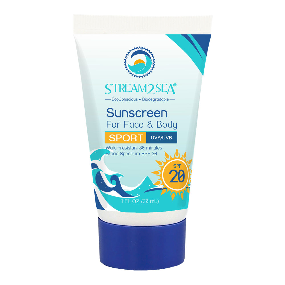 Sunscreen for Face and Body Sport - SPF 20, 1 oz.