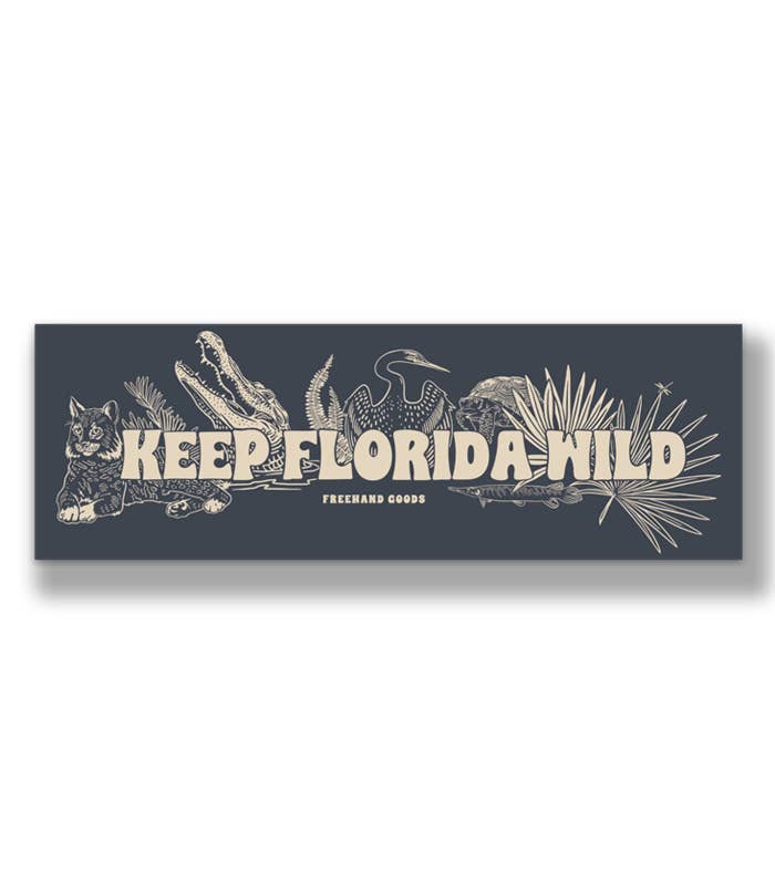 Freehand Goods - Keep Florida Wild Bumper Sticker