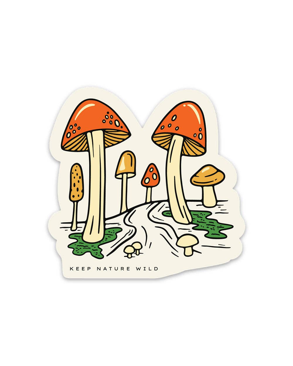 Keep Nature Wild - Shroom Forest | Sticker