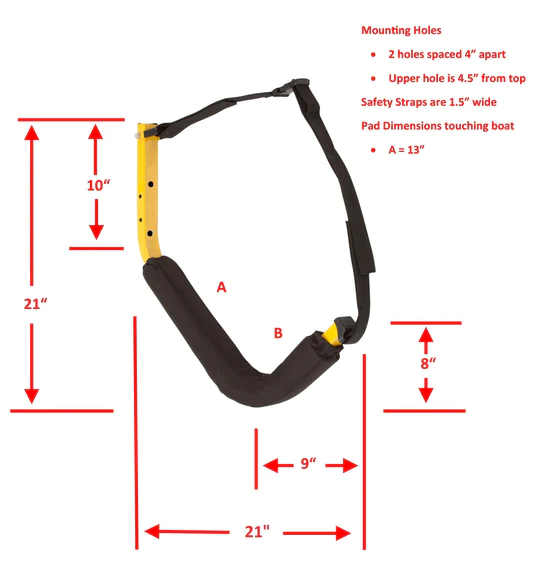Crew Boat Rack Dimensions Marine Grade EZ Rack – Naples Outfitters